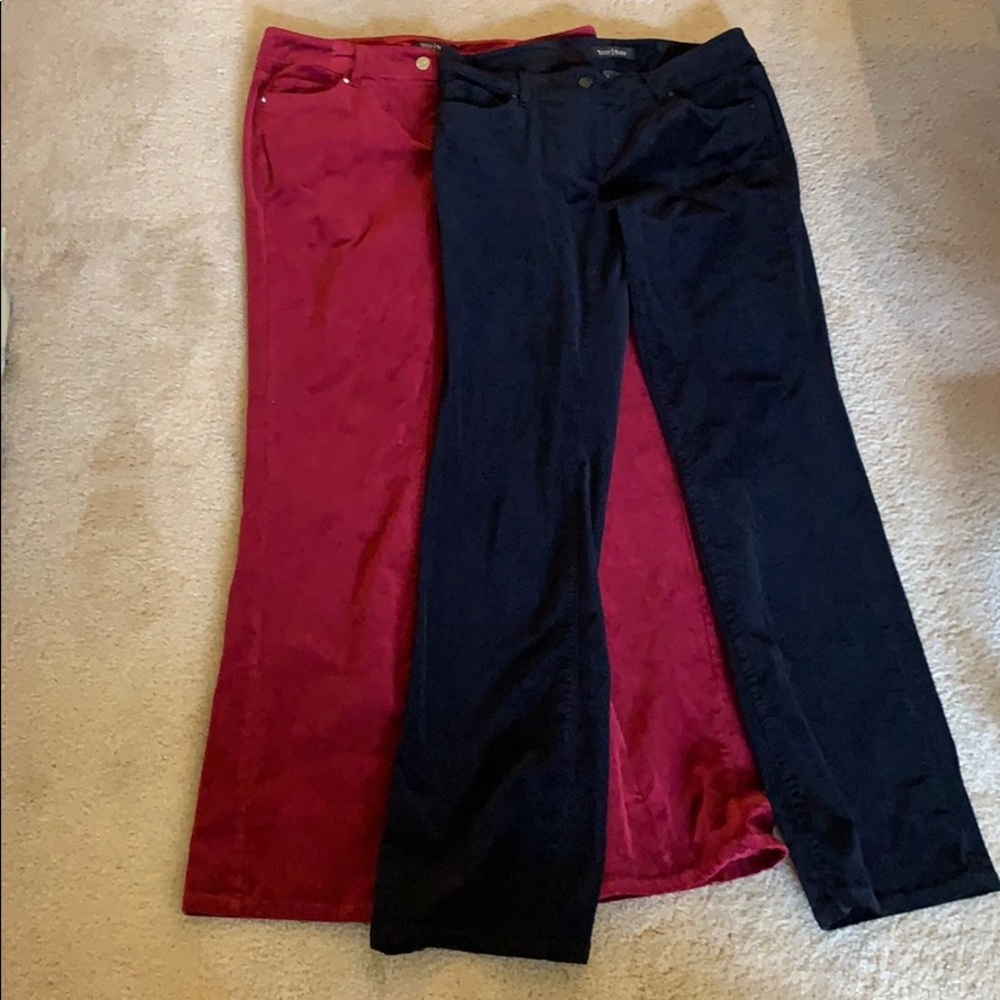 Two velvet pants